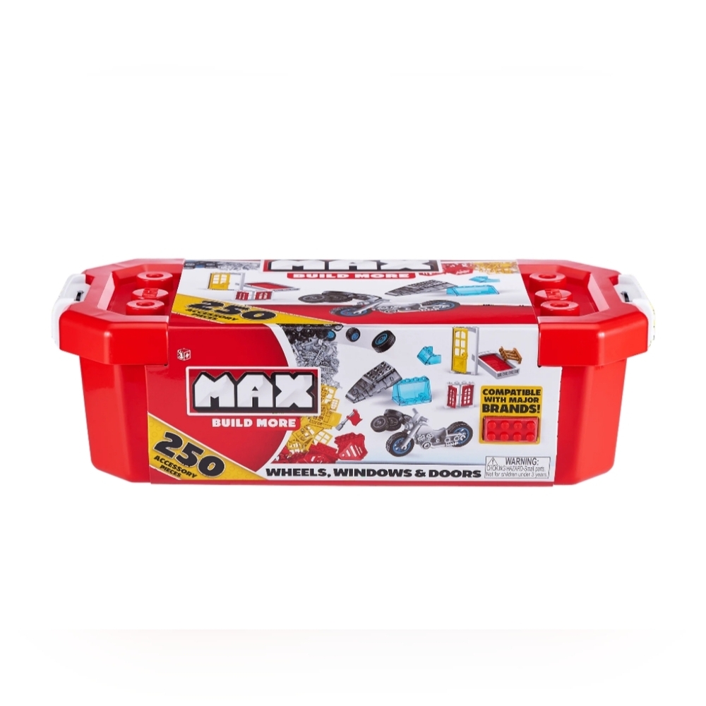 MAX Build More Wheels Windows & Doors 250 Accessory pieces NWT